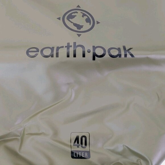 Earth Pak Waterproof Dry Bag Roll Top Waterproof Backpack Sack (Forest Green Bla - Picture 6 of 8